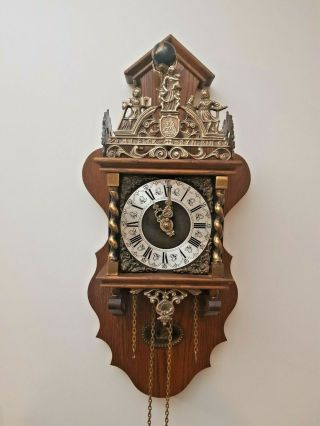 Vintage Dutch Zandam (zaanse) Wall Clock From 1970,  Biggest Size