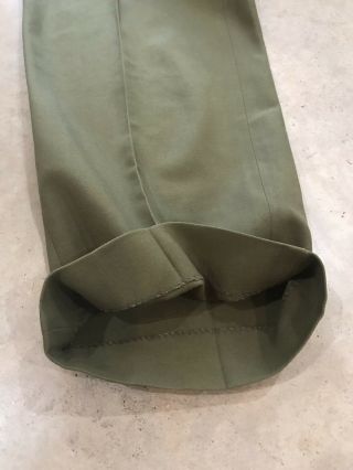 50s US ARMY M1951 OG 108 Wool Field Trousers Pants M51 Large Military OLIVE VTG 10