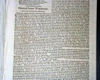 CHESAPEAKE BAY British Naval Blockade War of 1812 1813 Baltimore MD Newspaper 2