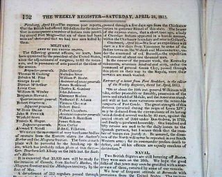 CHESAPEAKE BAY British Naval Blockade War of 1812 1813 Baltimore MD Newspaper 4