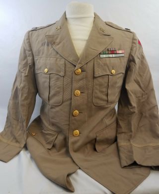 Korean War Us U.  S.  Dress Uniform,  Lieutenant Colonel,  4th Army,  Adsec,  Rare