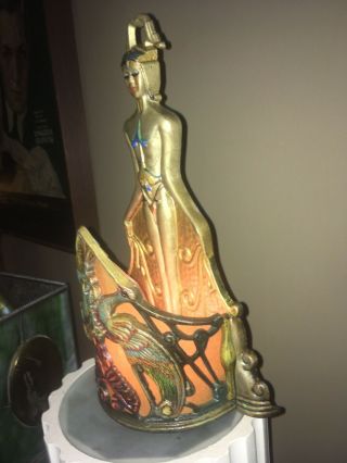 Art Deco,  Egyptian Revival,  Nude Lamp.  1920 s,  Signed A.  W.  Reiser.  Toledo Ohio, 5
