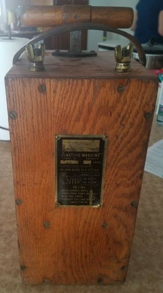 Vintage Blasting Machine Fidelity Electric Company made in Lancaster,  PA 2