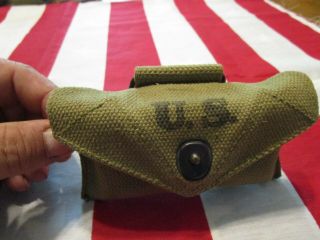 Ww2 Us Army Usmc First Aid Pouch With Bandage 1941 Dated Khaki Usgi
