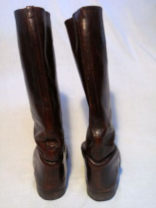 Men ' s brown riding boots,  military? 5