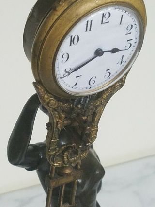 ANTIQUE JUNGHANS MYSTERY SWINGING CLOCK RARE GERMANY 10