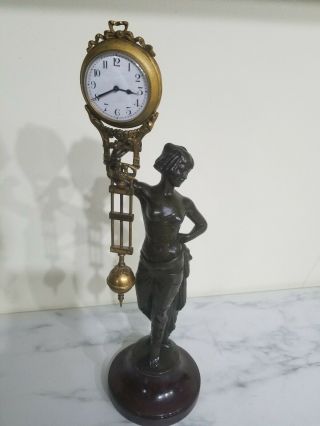 Antique Junghans Mystery Swinging Clock Rare Germany