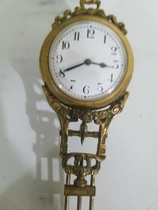 ANTIQUE JUNGHANS MYSTERY SWINGING CLOCK RARE GERMANY 5