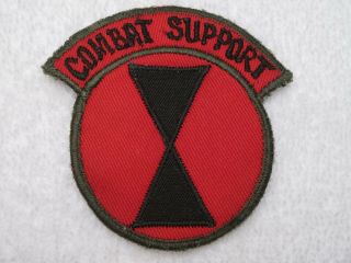 Us Army Korean War Theater Made 7th Infantry Division Combat Support Patch