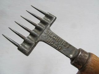 Scarce Antique Victorian 1890 Ice Box Chopper,  MARKED GILCHRIST,  Ice Pick,  GIFT 3