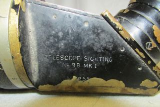 WW1 1918 Periscopic Prism London Artillery Telescope Gun Sight No 9B MK 1 4