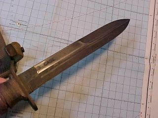 WWII US M3 FIGHTING KNIFE - CASE BLADE MARKED - 7