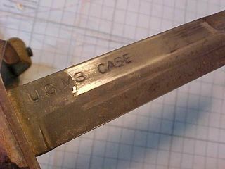 WWII US M3 FIGHTING KNIFE - CASE BLADE MARKED - 8