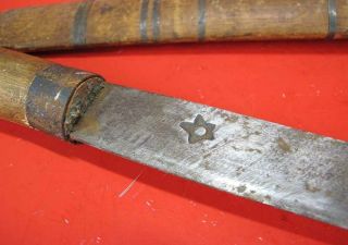 Group of 3 Thai Thailand Burmese Dha Daab Long Swords Knives Vintage Bangkok yqz 9
