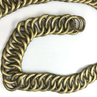 Military Ring Chain Chin Strap for 1881 Helmet w 13 Stars US Flag Shield Hook 5