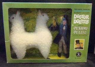 Vintage Mattel 1967 Dr.  Dolittle & His Pushmi Pullyu Two Headed Llama Mib Rare