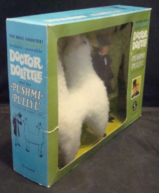 Vintage Mattel 1967 Dr.  Dolittle & His Pushmi Pullyu Two Headed Llama MIB RARE 2