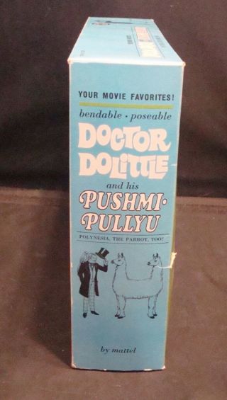 Vintage Mattel 1967 Dr.  Dolittle & His Pushmi Pullyu Two Headed Llama MIB RARE 3