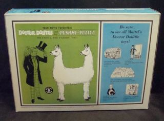 Vintage Mattel 1967 Dr.  Dolittle & His Pushmi Pullyu Two Headed Llama MIB RARE 5