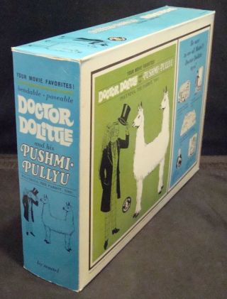 Vintage Mattel 1967 Dr.  Dolittle & His Pushmi Pullyu Two Headed Llama MIB RARE 6