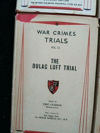 War Crimes Trials: Six Volumes 1949 - 1952 First Editions 2