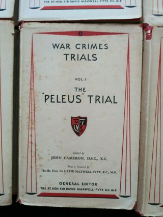 War Crimes Trials: Six Volumes 1949 - 1952 First Editions 7