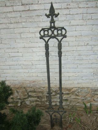 Antique Cast Iron Victorian Post - 70 " Tall - 30 Lbs.  For Garden