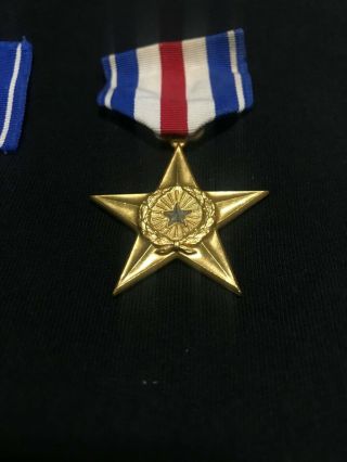 US Silver Star Medal WWII Vet for Gallantry Action (4 Items) July 3