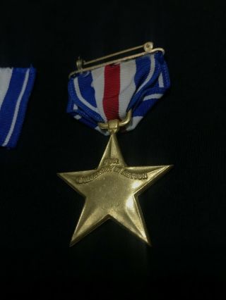 US Silver Star Medal WWII Vet for Gallantry Action (4 Items) July 5