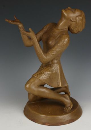 Antique Goldscheider Lorenzl Figurine " Mary Wigman " Worldwide