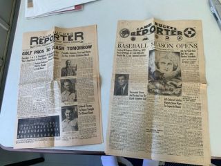 Camp Rucker Base Newspaper “ Reporter” Two Issues 1944