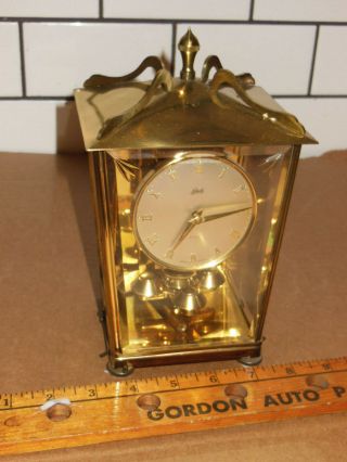 Vintage Aug.  Schatz & Sohne 400 Day Mantle Clock Made In Germany 55