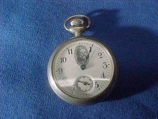 Orig Wwi 1914 German Pocket Watch W Kaiser Wilhelm Ii Portrait,  Iron Cross Case