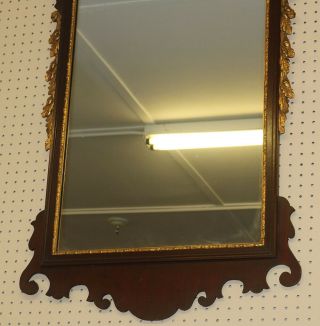 Gorgeous Solid Mahogany England 1890s Eagle Federal Mirror 6