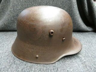 Wwi Imperial German Model 1917 Helmet - - Marked “si.  66”