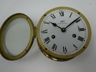 Schatz Royal Mariner Analog Clock West - Germany Ship Clock Roman Numerals Brass 3