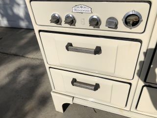 Vintage Antique Wedgewood Stove 1920s - 1930s Cast Iron Porcelain Enamel WOW 2