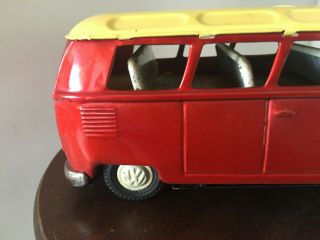 Vintage Bandai VW Bus Volkswagen Tin Friction Toy,  Made in Japan Bandai VW Van/B 2