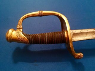 French? US? Russian? 19 Century Officer Sword Saber Dagger Knife 5
