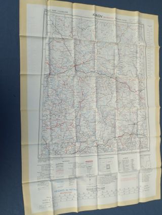 Cold War Period Raf " Silk " Escape And Evasion Map Of Gorkiy & Kirov Russia 1957