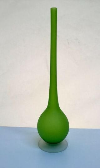 Murano Mid - Century Modern Glass Vase 6