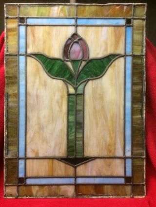 Antique Stained Glass Windows Multi Colored Pastels