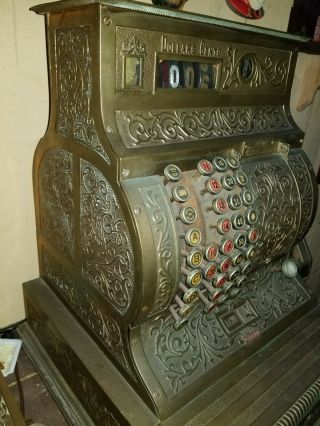 HALLWOOD Brass Cash register Very Rare (local Pick up),  National,  American 10