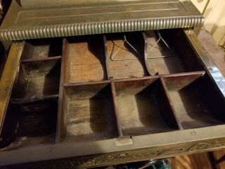 HALLWOOD Brass Cash register Very Rare (local Pick up),  National,  American 3