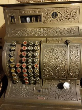 HALLWOOD Brass Cash register Very Rare (local Pick up),  National,  American 5