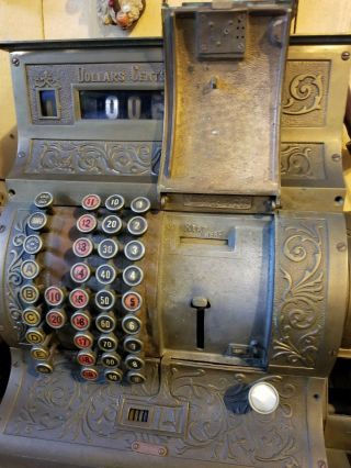 HALLWOOD Brass Cash register Very Rare (local Pick up),  National,  American 9
