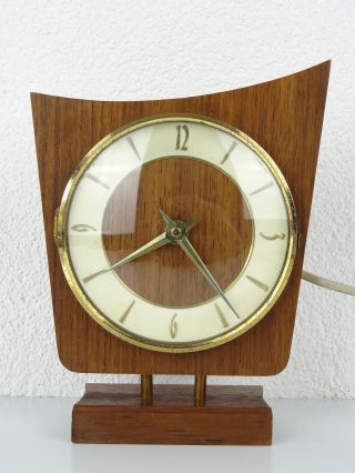 Nufa Mantel Shelf Clock Vintage Dutch Design (junghans Kienzle Era)