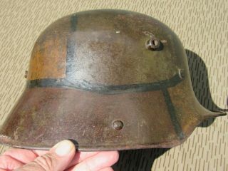 Prussian Imperial German Army 1916 Steel Helmet Camouflage Size 66cm