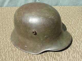 Prussian Imperial German Army 1916 Steel Helmet Apple Green Size 66cm