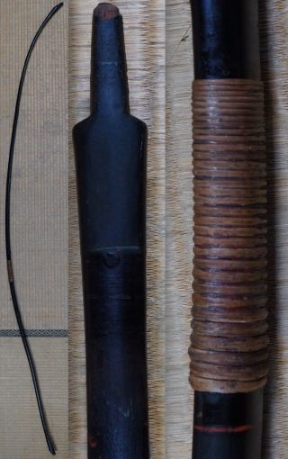 Antique Japan Bow Yumi Kyudo Samurai 1800s Japanese Bamboo Craft